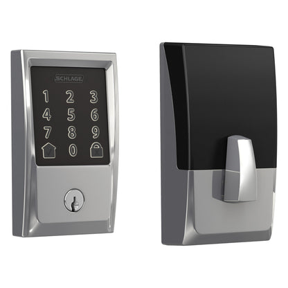 Schlage Encode Smart WiFi Deadbolt Lock for Front Door - Keyless Entry with App or Touchscreen - Works with Alexa, Hey Google, & Airbnb - Create Codes for Guests - Matte Black