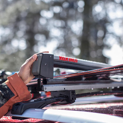 YAKIMA, FreshTrack Ski & Snowboard Mount, Fits Most Roof Racks, 6 Ski Pairs/2 Snowboards