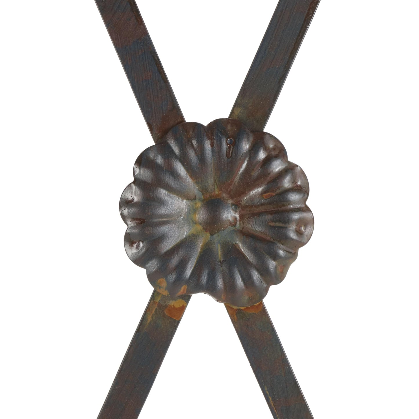 SAFAVIEH Outdoor - Mizell Iron Moon Gateway Garden Arbor - Black Rust Iron Metal - Architectural Circular Gateway Design - Ideal for Garden, Yard, Patio, Entryway, 80" W x 17" D x 83.4" H (PAT5036E)