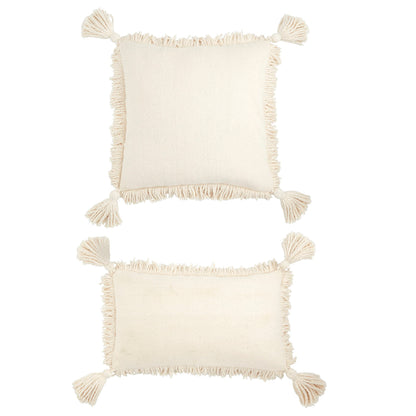 Mud Pie Fringe Tassel Pillow, 20" x 20", Square