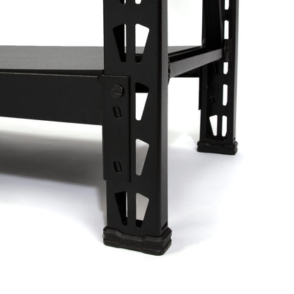 DEWALT 41658 DXST4500BLK 3-Shelf Industrial Storage Rack with Laminate Deck - 50”W x 18”D x 48”H, Black