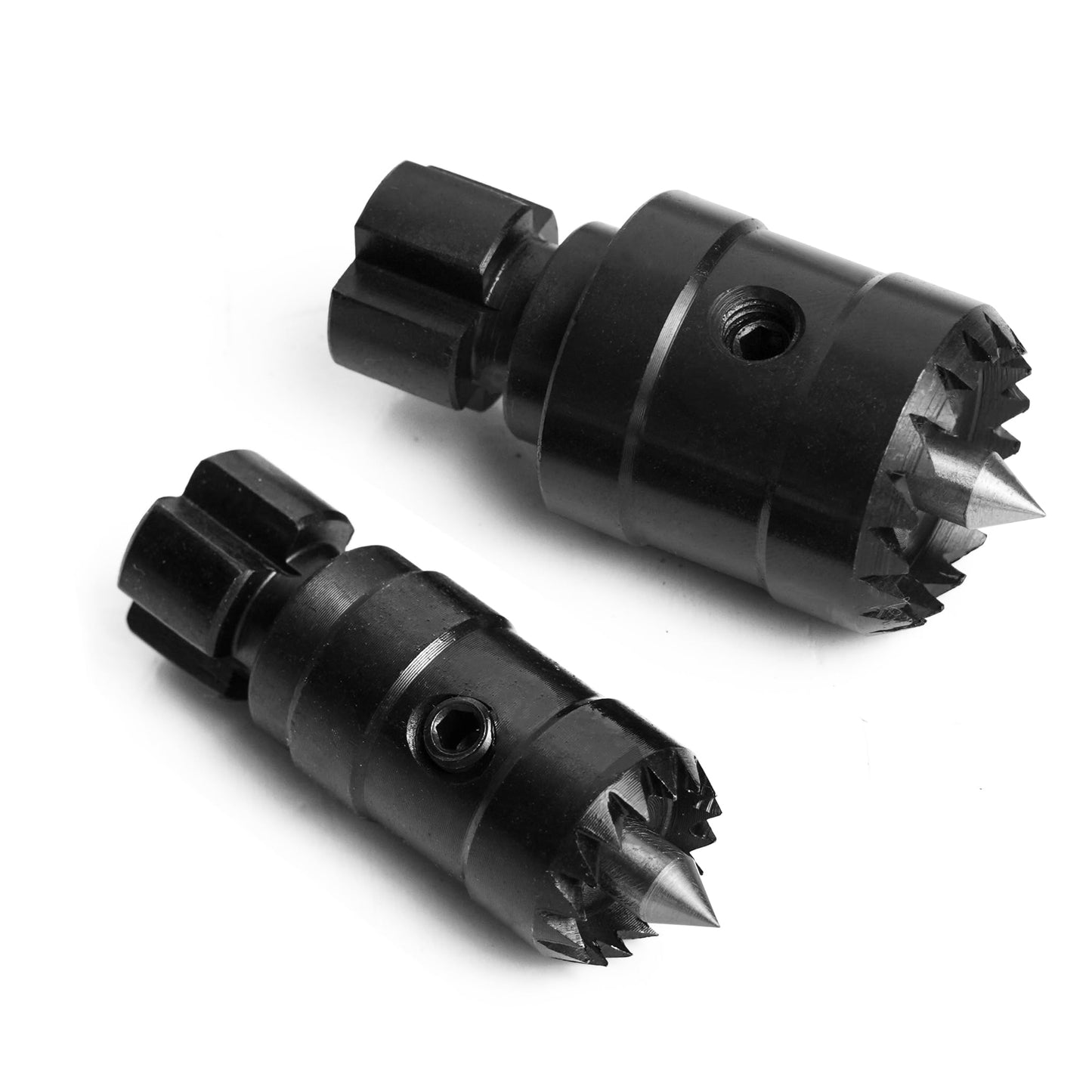 BMWOOD CK-CDC3/4+1 Two pcs 1" and 3/4“ Diameter Multitooth Drive Centers with Spring-Loaded Point Fits Most 4 Jaw Chucks for Woodturning Lathe.