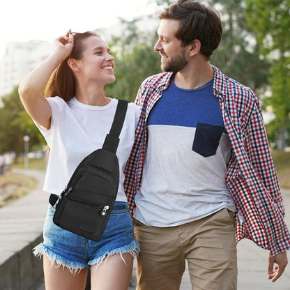 Cross Body Bag Sling Backpack Fanny Pack Small Crossbody Bags for Women Trendy - Black