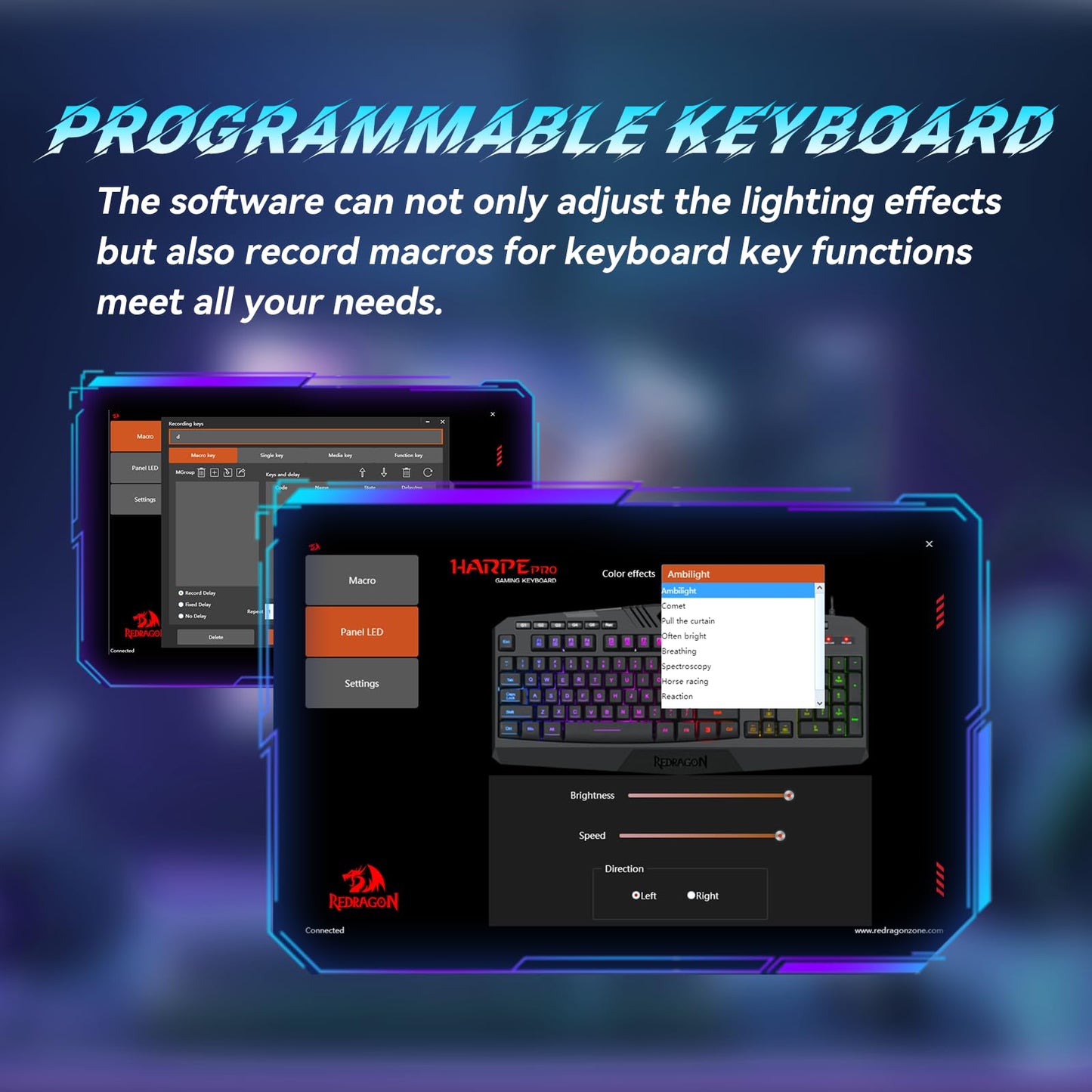 Redragon S101 Gaming Keyboard, M601 Mouse, RGB Backlit Gaming Keyboard, Programmable Backlit Mouse, Value Combo Set [New Version]