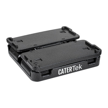 Restaurantware-Cater Tek 25 Quart Catering Hot Box, 1 Top Load Insulated Food Pan Carrier - Holds 1 Full Size 8” Deep Pan, Collapsible, Black EPP Plastic Food Box With Handles, Portable, For Buffet