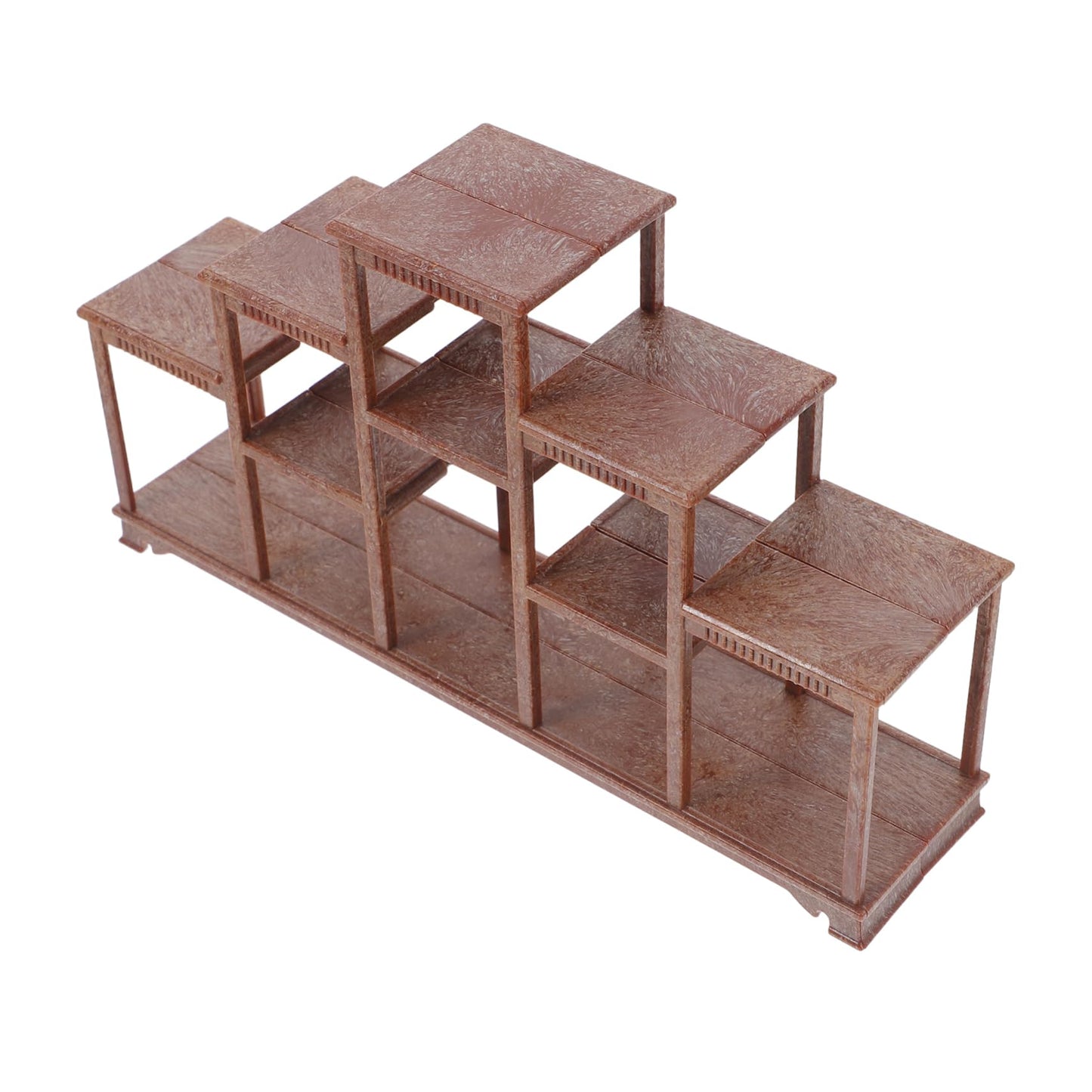 Yardwe Miniature Dollhouse Display Shelf 7.09X3.94X1.65 Inches Dollhouse Furniture for Mini Accessories and Creative Play