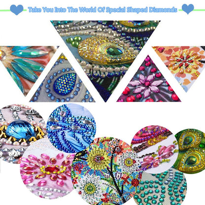 Sulunmo DIY Diamond Art Painting Kit Desk Tabletop Clock Craft Diamond Drill Art Kit for Home Decor Decoration, Creative Gift(Hooks-Christmas-Crystal-Ball-26)