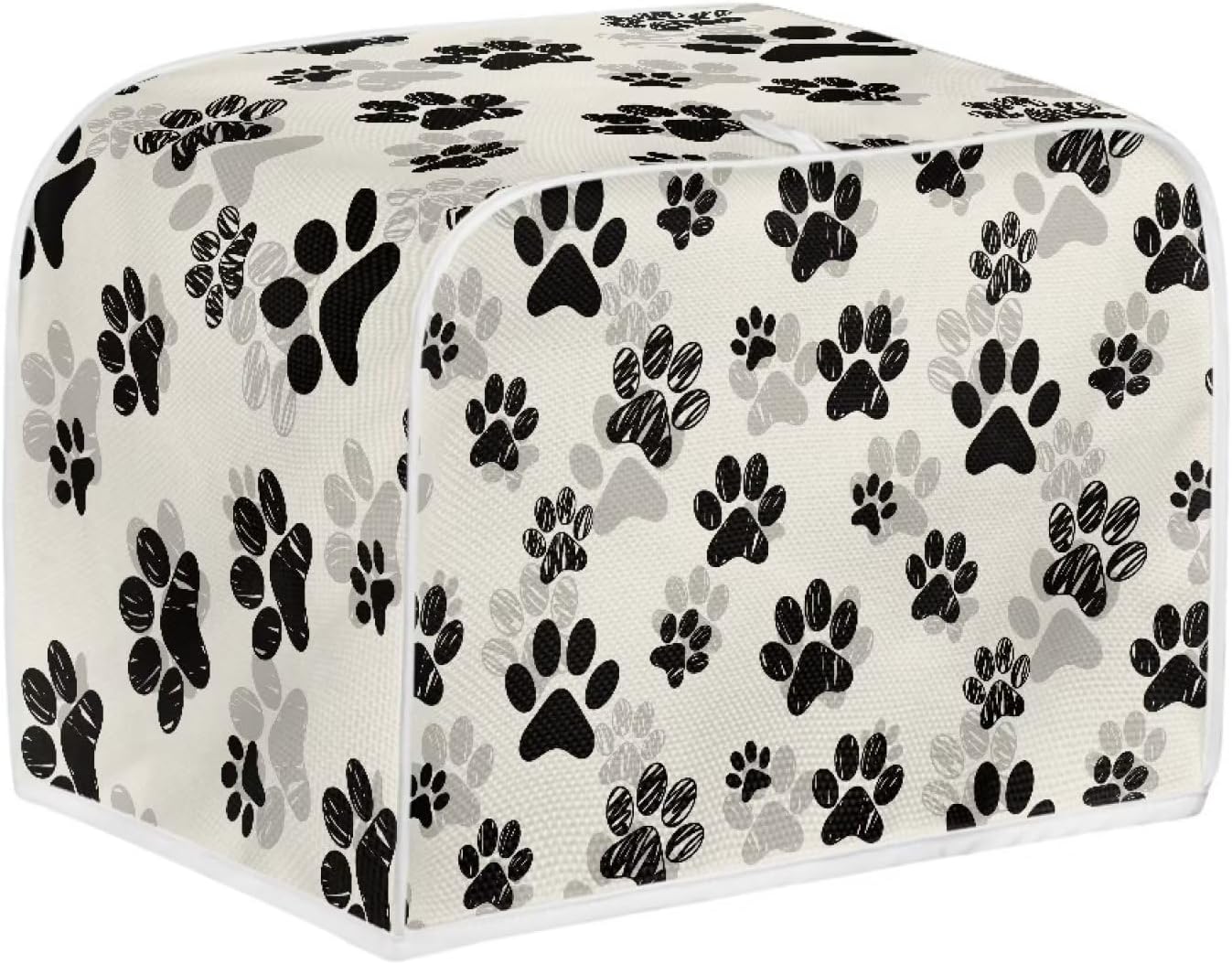 Dog Paw Toaster Covers 4 Slice, Anti Dust Cover for Most Standard Toasters, Small Kitchen Appliance Protector
