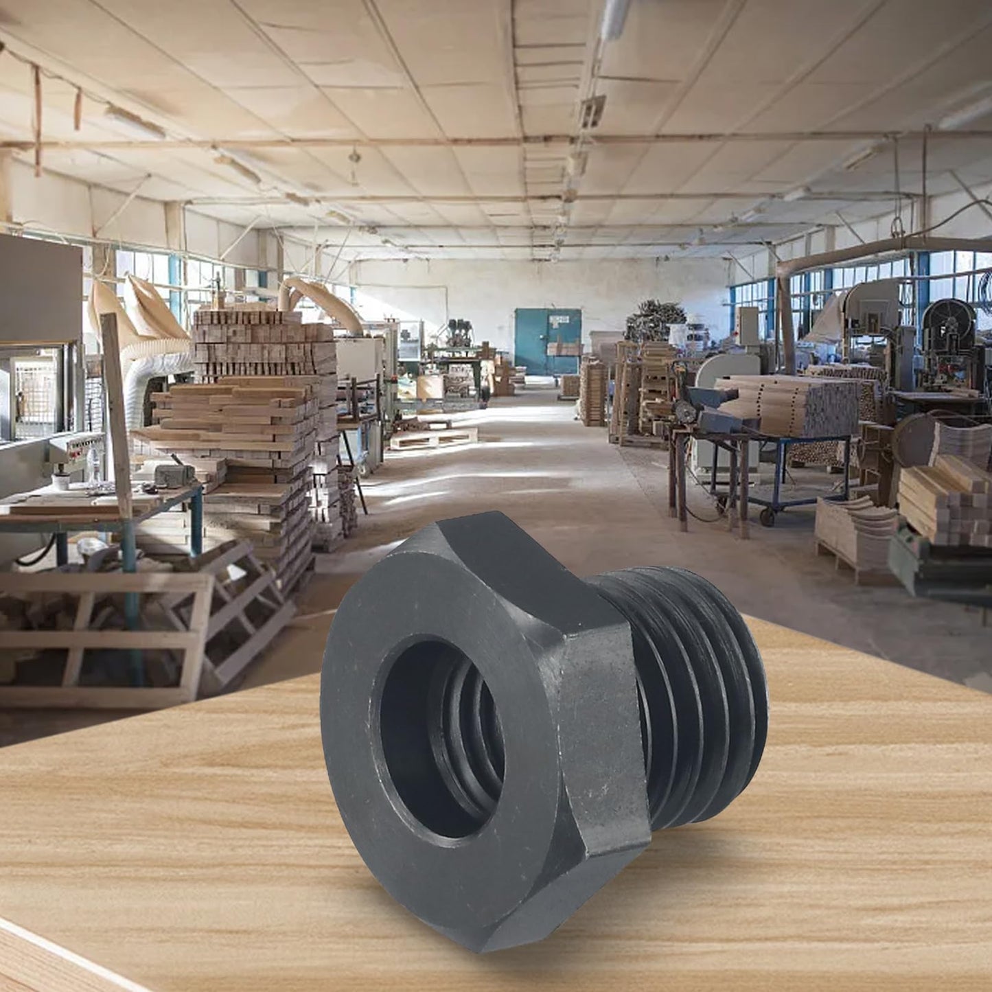 Wood Lathe Chuck Adapter, 18mmX2.5 To 1-8TPI, Lathe Headstock Spindle Adapter, Woodworking Lathe Chuck Thread Converter For Metal Or Wood Turning, CNC Machining