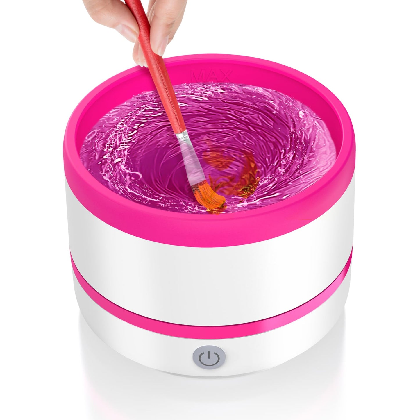 Electric Paint Brush Cleaner Rinse Cup, Paint Brush Cleaner, Brush Rinser for Painting, Artist Brush Cleaning Washer Rinser for Acrylic, Watercolor, Oil, Gouache Painting
