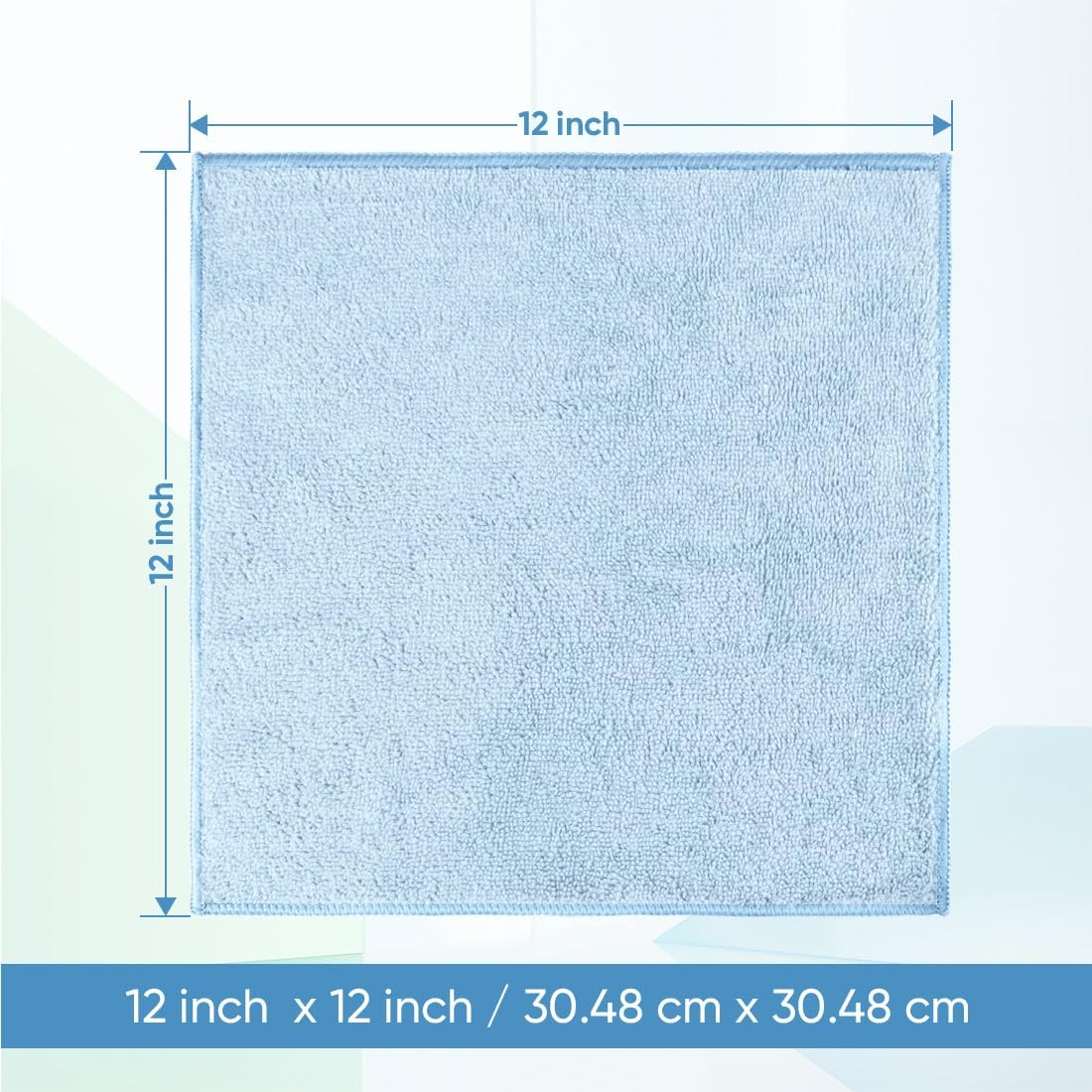 12 Pack, 12x12 Inch, HOMEXCEL Microfiber Washcloths Highly Absorbent and Soft Face Towel, Multi-Purpose Wash Cloths