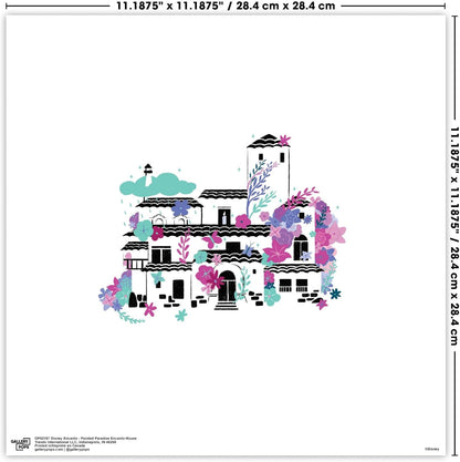 Trends International Gallery Pops Disney Encanto - Painted Paradise House Wall Art Poster, 12" x 12"