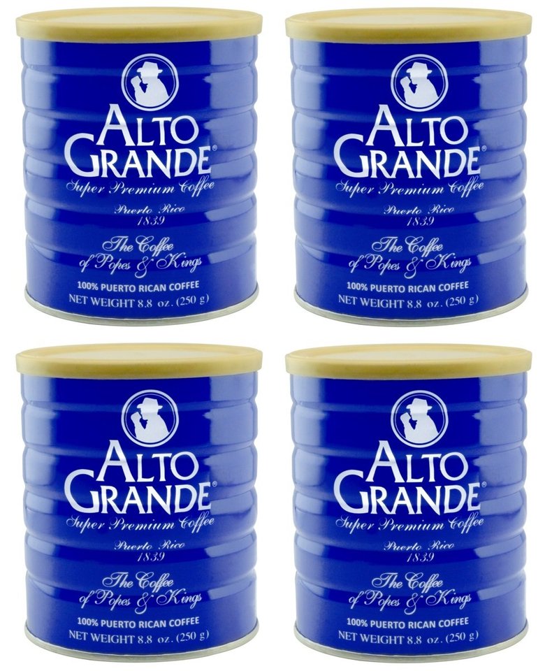 Alto Grande Super Premium Coffee Ground 8.8 Ounces - 4 cans