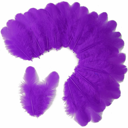 Soarer 900pcs Green Gold Purple Feathers - 3-5inch Feathers Bulk for Mardi Gras Party, Dream Catcher Supplies and DIY Crafts