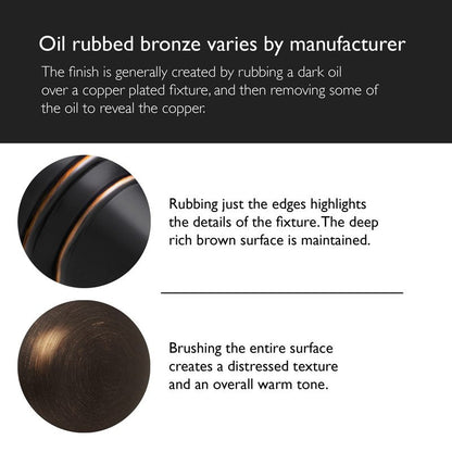 Design House Millbridge Dome 9-1/4 Inch Diameter Indoor Ceiling Light Fixture, for Bedroom, Hallway, Closet & Dining Room, Alabaster Glass, Oil Rubbed Bronze, 514539