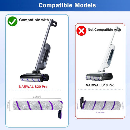 S20 Pro Accessories for NARWAL S20 Pro Wet Dry Vacuum Cleaner, NARWAL Replacement Parts inclue 4 HEPA Filters & 2 Brush Rollers