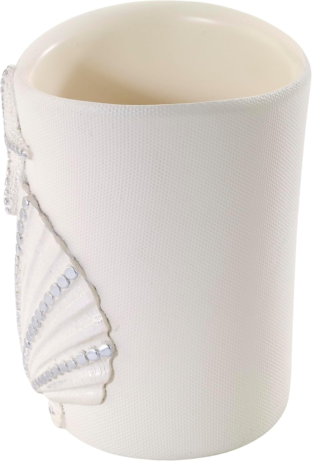 Avanti Linens Tumbler, Countertop Organizer, Seashell Inspired Bathroom Accessories, Guest Bathroom Essentials