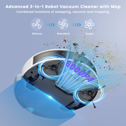 OKP Life K2 Robot Vacuum Cleaner 1800 mAh, Blue