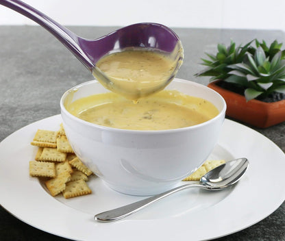 Reston Lloyd Melamine Soup Ladle, Premium Quality Kitchen Utensil with Heat Resistant Ergonomic Handle, Durable
