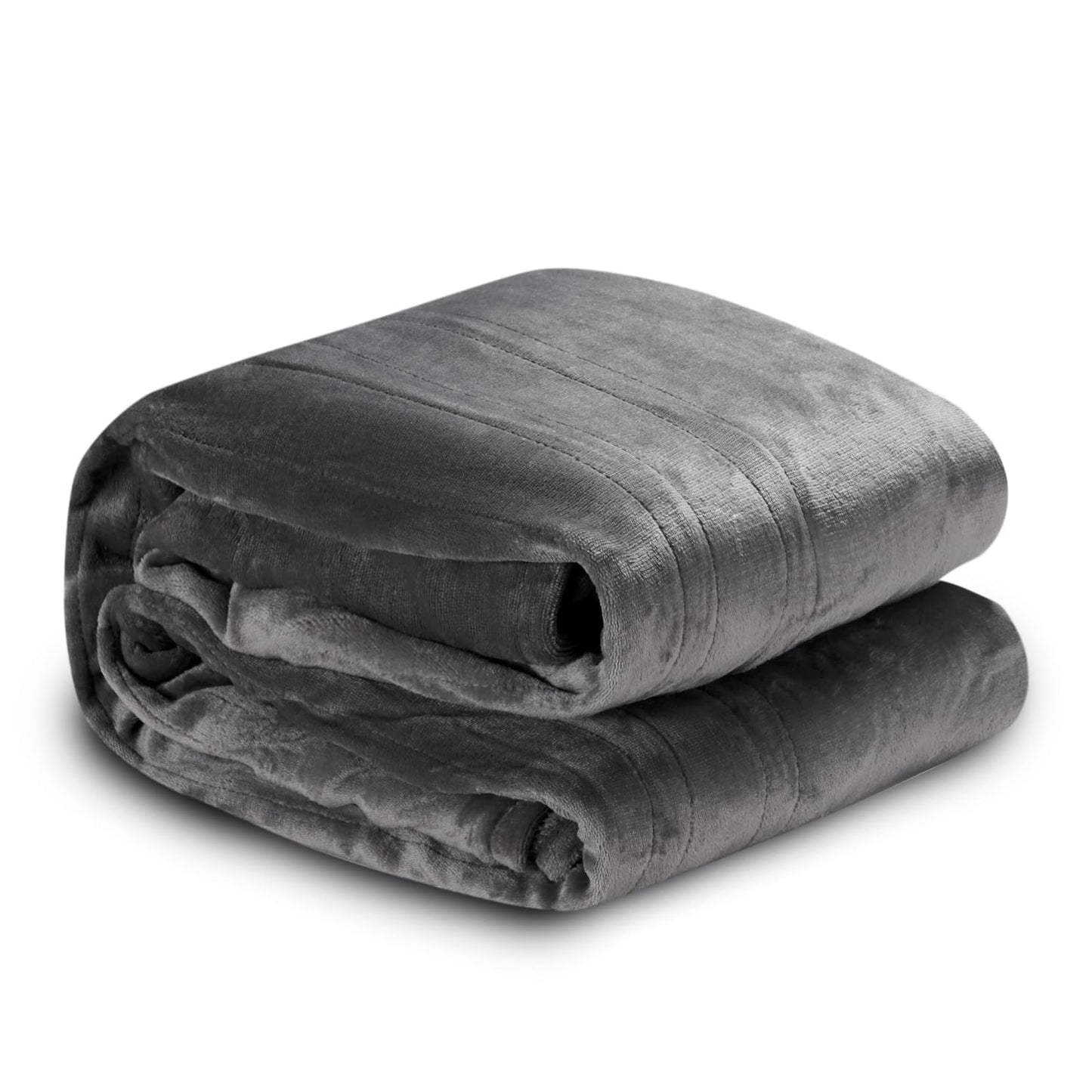 Electric Heated Blanket Full Size 72"x84", Cozy Large Oversized, 5 Heating Levels & 10 Hours Auto Off, Cozy for Bed, Sofa, & Office, Machine Washable, Purple