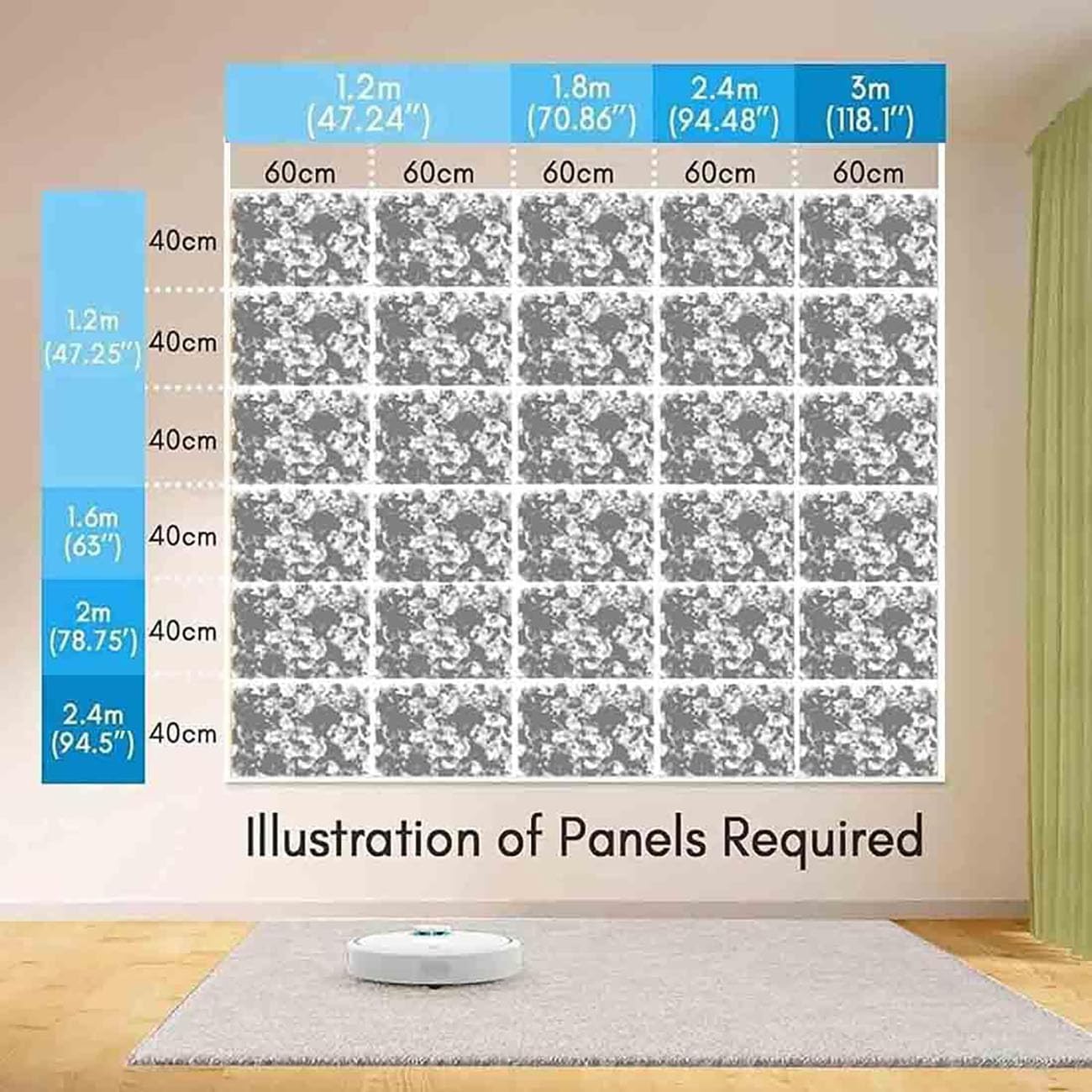 Wiyrexiy Flower Wall Backdrop, Artificial Flower Wall Pack of 6, 15.7x23.6 Inches Rose Wall, Rose Wall Backdrop Red, Flower Panels for Party, Wedding, Birthday, Indoor & Outdoor