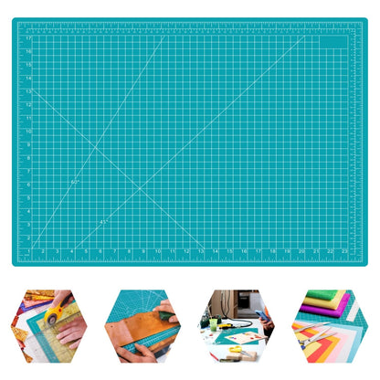 AMASEWART 18"x24" Self Healing Cutting Mat, Sewing Mat for Crafts, Double Sided 5-Ply Table Cutting Board for Fabric Quilting Leather Modeling Hobby Project, Turquoise