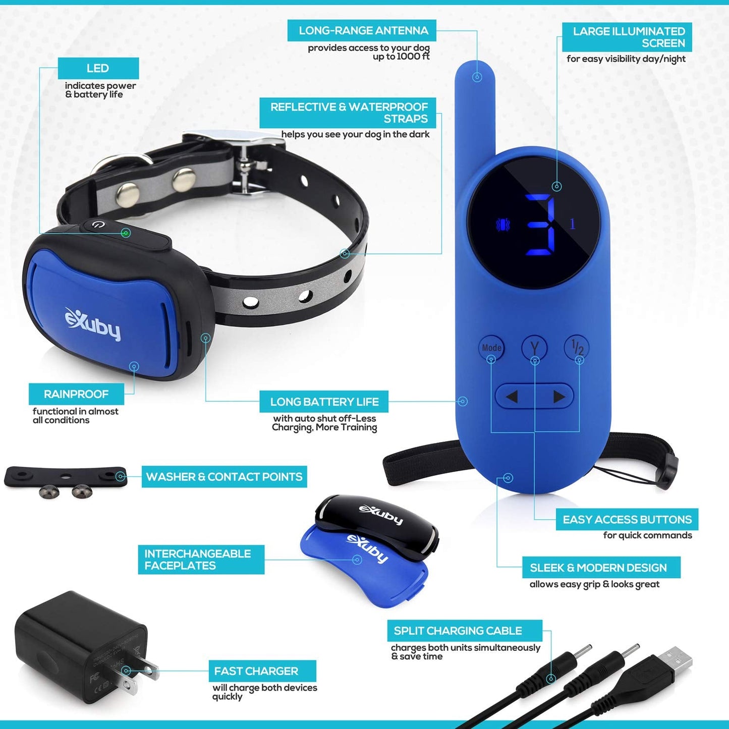 Vibrating Dog Collar - NO Shock - Small Dog Training Collar with Remote - Fits Small Dogs Under 15 pounds (Between 5-15 lbs) - Vibration & Sound Only - 1,000 FT Range - Long Lasting Battery Life