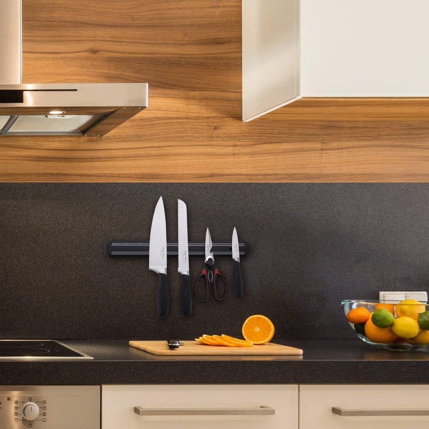 Magnetic Knife Holder for Wall, 15 Inch Knife Magnetic Strip, Space-Saving, Punch-Free Multipurpose Knife Rack
