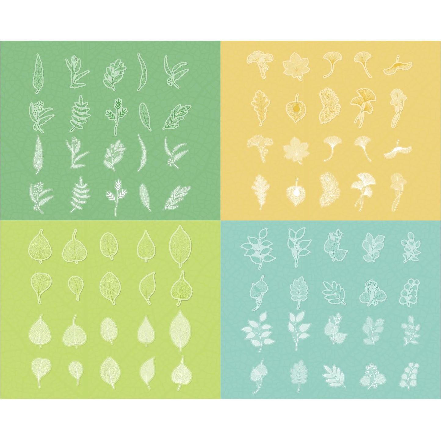120 Pcs Realistic Skeleton Leaf Stickers, 6 Packs Aesthetic Leaf Vein PET Decals for Scrapbooking, Transparent Botanical Ephemera for Junk Journaling, Resin Art & DIY Crafts