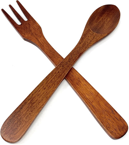 Lipper International Cherry Finished Salad Servers, 12" Long, One Pair