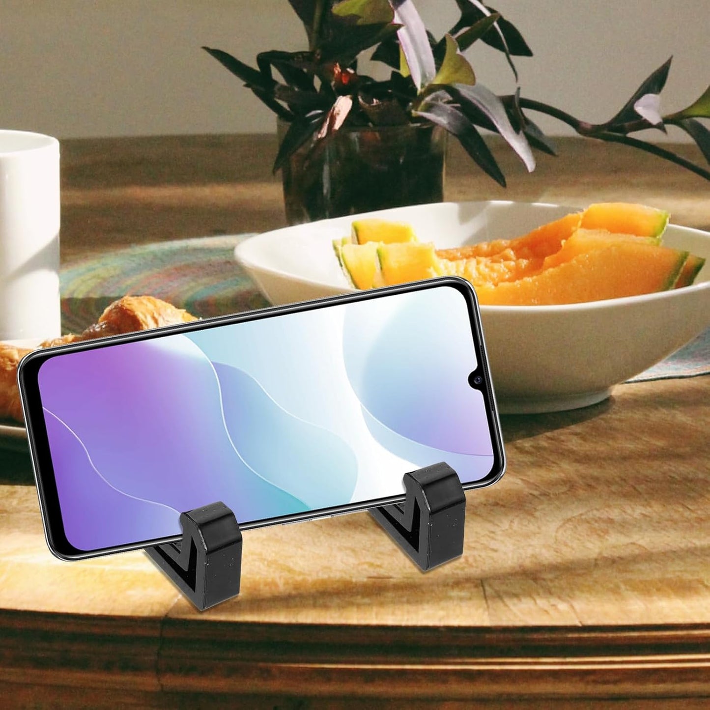 TEHAUX 10pcs Plastic Photo Frame Holders, Mini Stands for Pictures, Book Accessories, Desktop Display Support
