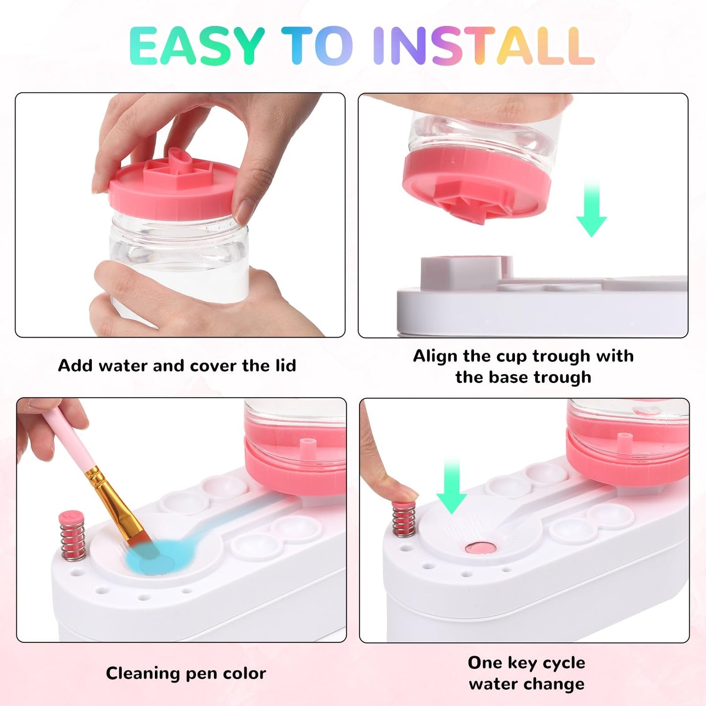 Painting Station, Including Paint Brush Cleaner, 20"×16" Silicone Painting Mat,12-Color Acrylic Paint, 10 Paint Brushes,1 Absorbent Sponge, DIY Painting Gift for Adult Artist Beginners