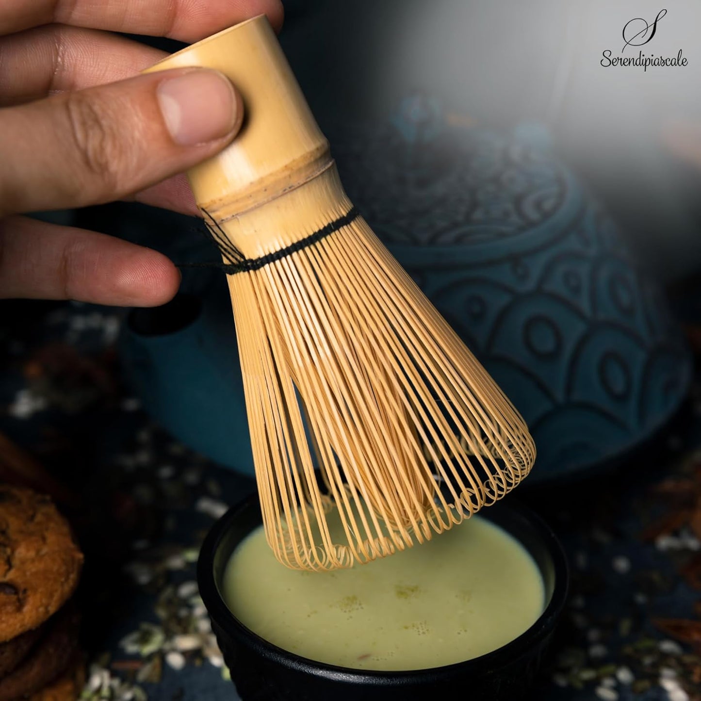 Bamboo Matcha Blender Set, Includes Matcha Whisk and Accessories for Tea Preparation