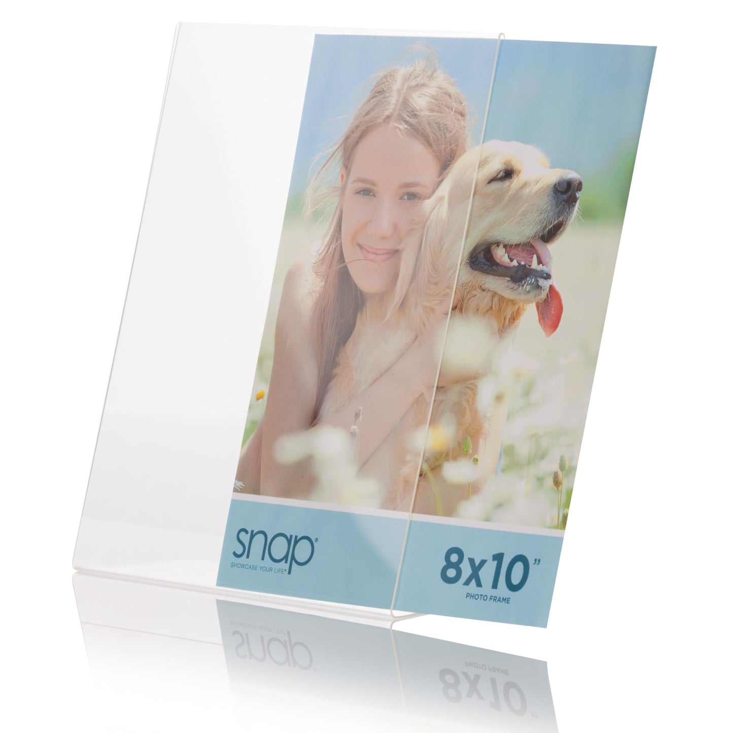 Set of 12 Snap - 8x10 Clear Acrylic Self Standing Photo Frames - Perfect for Showcasing Memories in Style - Versatile and Durable Design for Home or Office Décor - Rectangular TableTop - Single Picture Frame