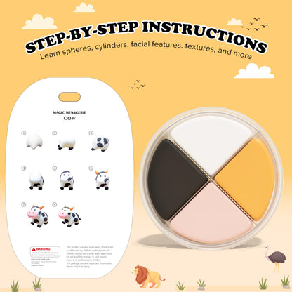 Air Dry Clay Kits -12 Boxes Modeling Magic Clay for Kids,Animal Theme Molding Clay Art Crafts DIY Set,Ultra Light & Soft, with Sculpting Tools & Tutorials,Gifts for Girls & Boys