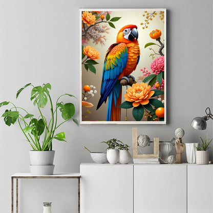 Huacan Diamond Painting Kits for Adults Parrot Full Square Drill 5D DIY Diamonds Paintings Art Kit for Home Wall Decor Picture Size 12 * 16 Inch