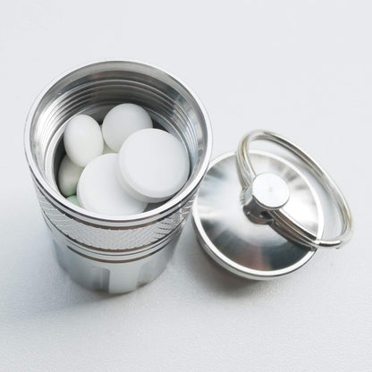 MEECN Pill Crusher & Cases, Medicine to Fine Powder, Stainless Steel Crushes Pills, Waterproof (Vitamin Crusher)