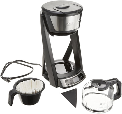 BUNN HB Heat N Brew Programmable Coffee Maker, 10 cup, Stainless Steel, 46500.0003