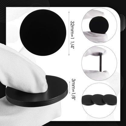 Otoolling 20 Pack 1 1/4" Black 304 Stainless Steel Coin Blanks Heavy Duty 1/8" Thick Blank Challenge Coins for Laser Engraving Hand Stamping DIY Crafts Birthday Commemorative Collection