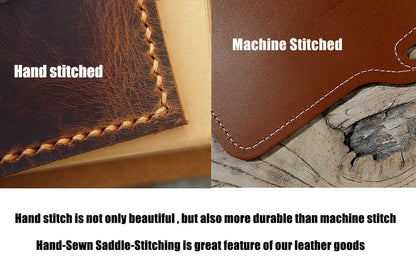 Leather Sketchbook Cover for 5.5" x 8.5" Sketchbook, Refillable A5 Full Grain Leather Artist Sketch Pad Cover with Pencil Holder and Storage Pocket, Handmade Travel Drawing Portfolio, Brown