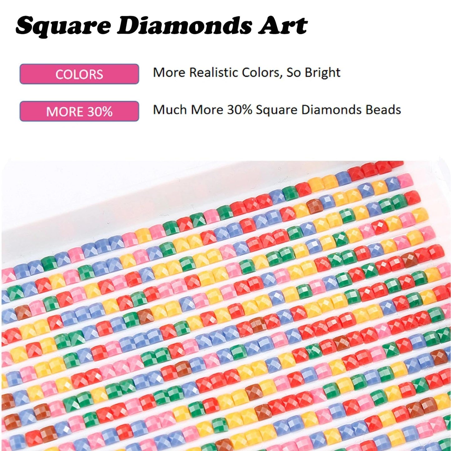 JATOK Large Square Diamond Art Kits for Adults, Full Drill Landscape 5D Diamond Painting Kits for Beginners, DIY Gem Art Picture for Gift Home Wall Decor, 40x70cm/15.7x27.5inch