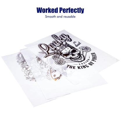 Tattoo Transfer Paper, 120 Sheets Tattoo Stencil Paper, Stencil Paper for Tattooing - A4 Size, 4 Layers Thermal Transfer Paper DIY Tattoo (120PCS)