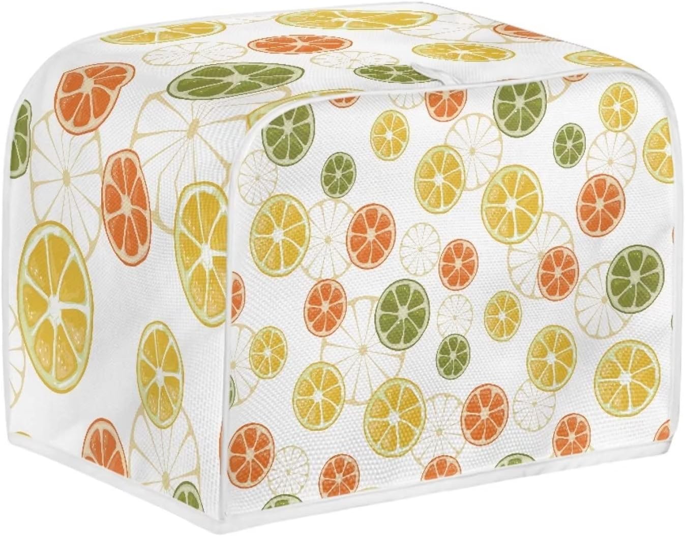 FOR U DESIGNS Lemon Pattern 2 Slice Toaster Oven Dust Cover, Durable & Washable Kitchen Cover