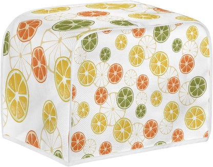 FOR U DESIGNS Lemon Pattern 2 Slice Toaster Oven Dust Cover, Durable & Washable Kitchen Cover