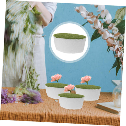Homsfou 2Pcs Floral Foam Blocks 3.85X3.85X3.54In High Density Craft Foam Insert for Flower Arrangement Bases DIY Floral Supplies for Weddings Events and Home Decoration
