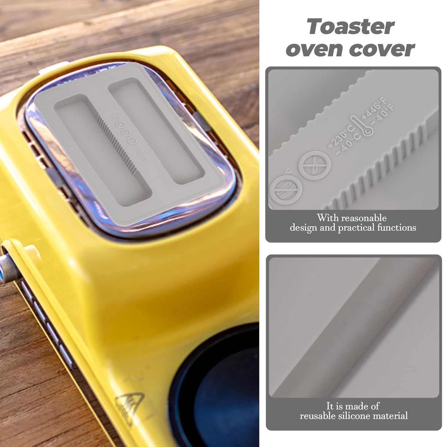 SHERCHPRY 2Pcs Portable Toaster Cover for Electric Bread Maker, Upper Cover for Bread Machine Accessories
