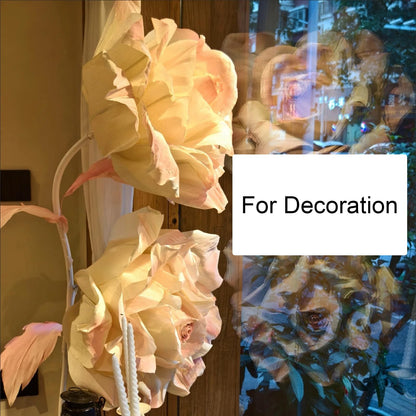 57 Pcs Brown Crepe Paper Flower DIY Kits 6 Rolls Crepe Paper Sheets 50 Pcs Floral Iron Wires 10 Inch x 8 Feet Crepe Paper Sheets for Birthday Party Wedding