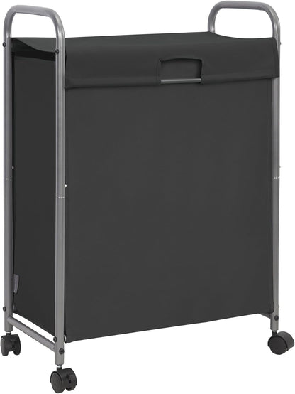 85 2 STORAGE MANIAC Rolling Laundry Hamper with Lid, L Laundry Sorter with Wheels, Loads Dirty Clothes Hamper, Laundrys