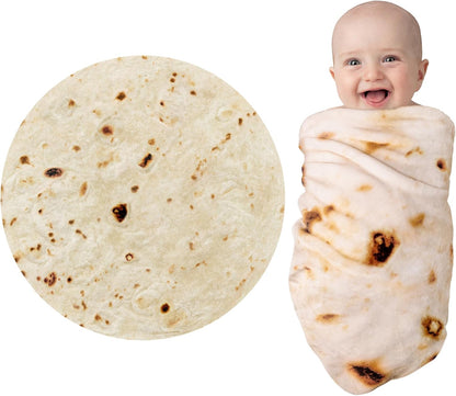 285 36 inches) Jorbest Burrito Tortilla Swaddle Blanket Gifts for Baby Toddler Newborn, Tortilla Baby Blanket Funny