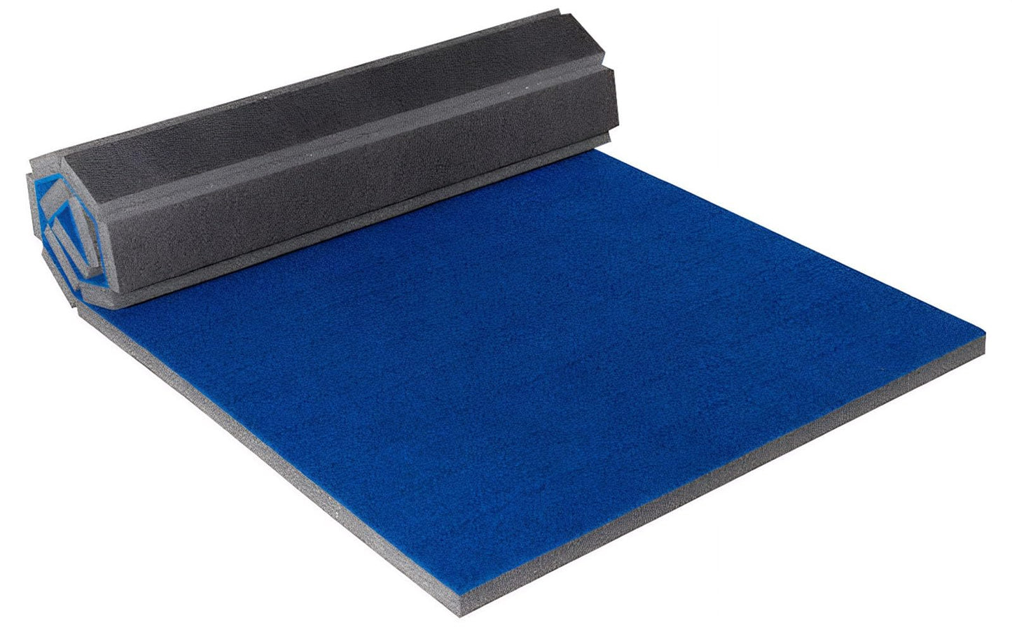 Premium Indoor Gymnastics Track Exercise Mat with Grippy Gym Carpet Top - Sturdy Foam Wrestling Mat for MMA, Cheerleading, and Fitness - Roll Out Design for Easy Setup